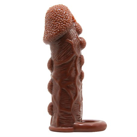 🎁 [DEV İNDİRİM] %38 İndirim – 3 cm Uzatmalı Damarlı Penis Kılıfı - CA-BDM1612