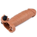 16,5 cm 3 cm Uzatmalı Realistik Titreşimli Penis Kılıfı Melez XTender - LV1061B