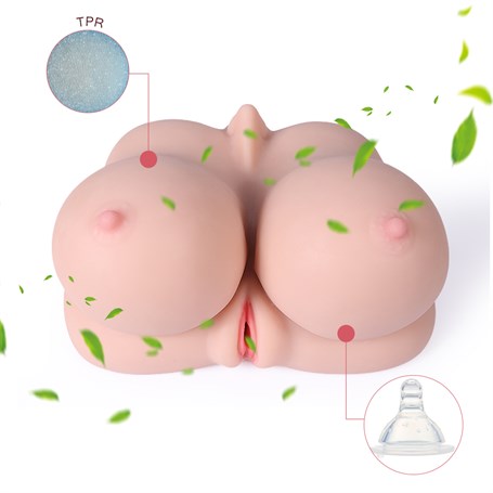 3 İşlevli 3D Realistik Suni Oral Vajina Göğüs Mastürbatör - BDM5025