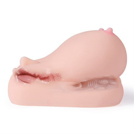 3 İşlevli 3D Realistik Suni Oral Vajina Göğüs Mastürbatör - BDM5025