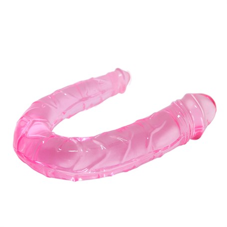 30 cm Çift Taraflı Jel Yumuşak Penis Dildo - B1122