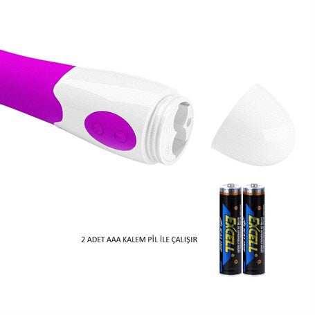 30 Fonksiyonlu G-Spot Teknolojik Titreşimli Vibratör Dildo - Elemental - BDM4812
