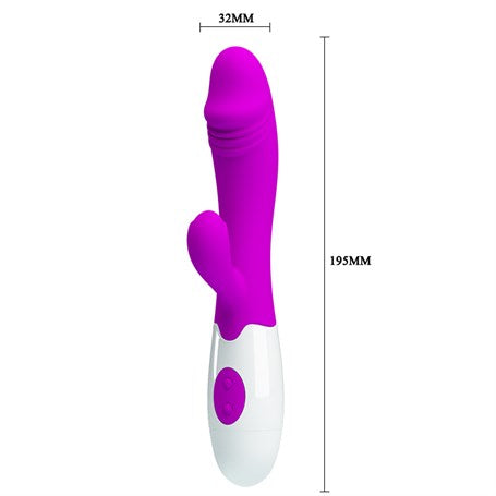 30 Fonksiyonlu Klitoris Uyarıcılı Teknolojik Vibratör - Snappy - B1141