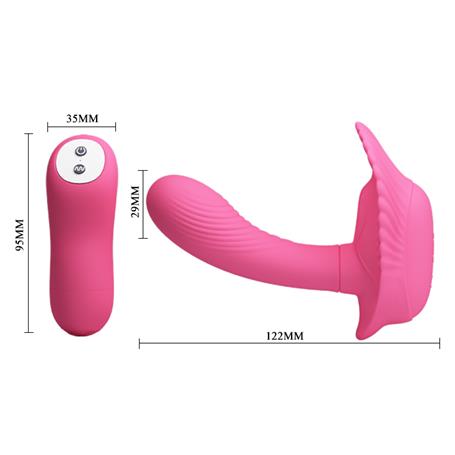30 Fonksiyonlu Uzaktan Kumandalı Titreşimli Teknolojik Çamaşır Altı Vibratör Penis - BDM1260