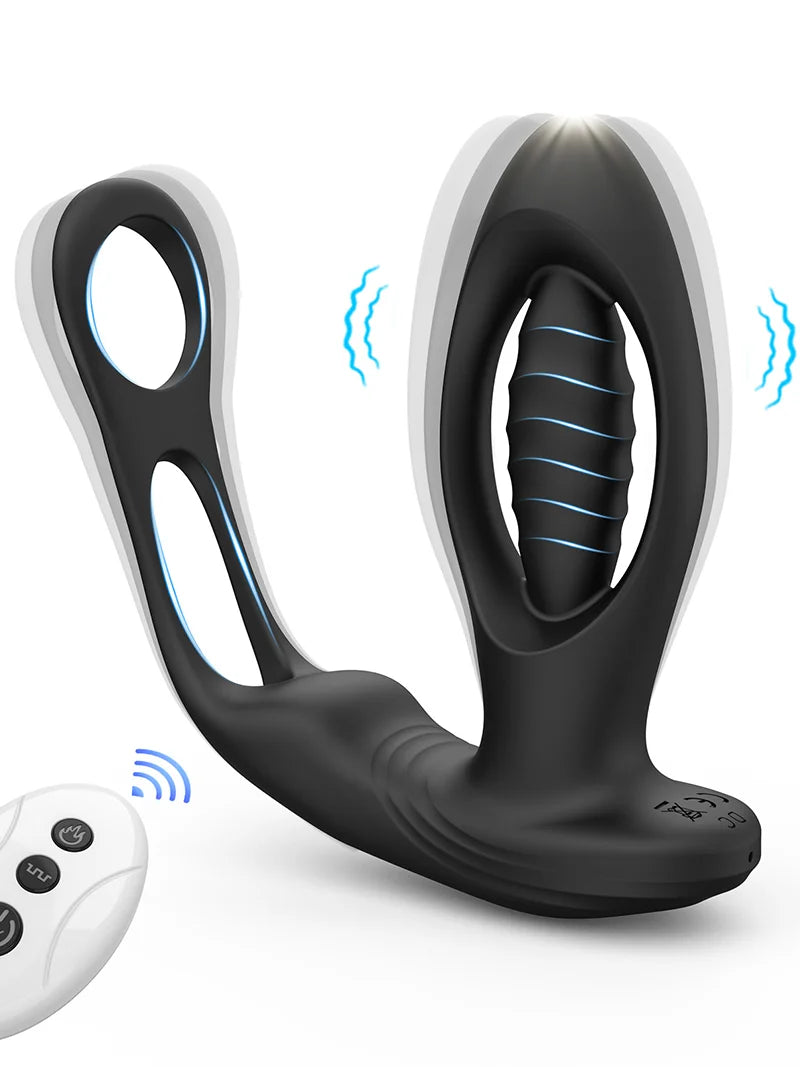 Powercore Penis Halkalı Anal Vibratör - 303306