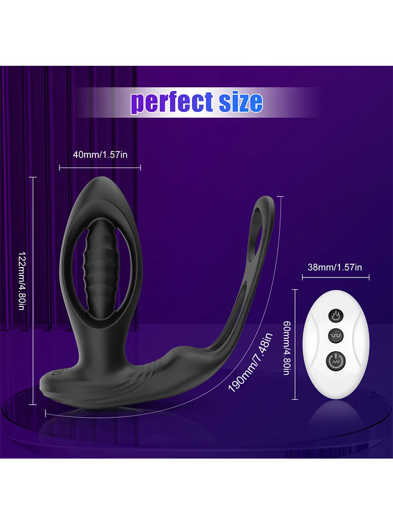 Powercore Penis Halkalı Anal Vibratör - 303306