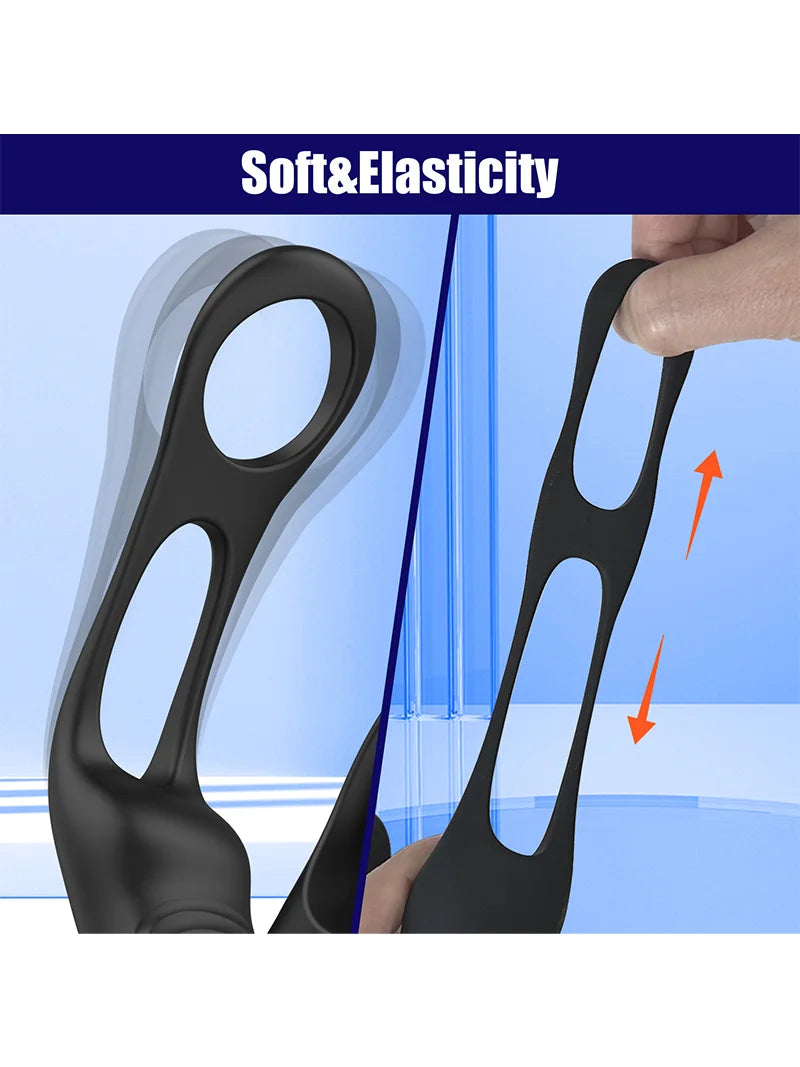 Powercore Penis Halkalı Anal Vibratör - 303306