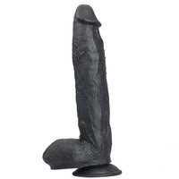 %40 İndirim – 31 cm Belden Bağlamalı Vantuzlu Realistik Zenci Penis Anal Vajinal Dildo - CA-PX048SB