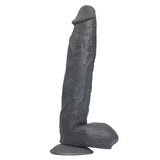 %40 İndirim – 31 cm Belden Bağlamalı Vantuzlu Realistik Zenci Penis Anal Vajinal Dildo - CA-PX048SB