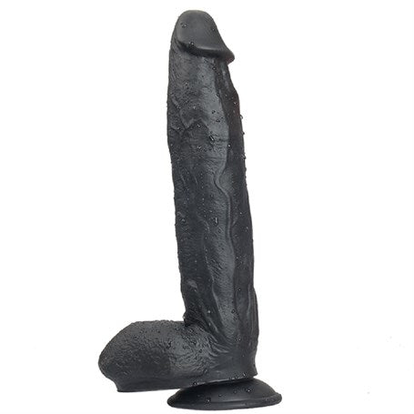 %10 İndirim – 31 cm Vantuzlu Realistik Zenci Penis Anal Vajinal Dildo - CA-PX048S