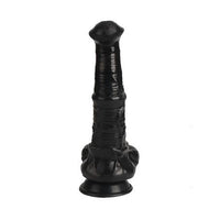 33 cm Et Dokulu Gerçekçi Çift Katmanlı Sünnetsiz Silikon Zenci Penis - Horse Power 2 - BDM1582S