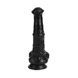 33 cm Et Dokulu Gerçekçi Çift Katmanlı Sünnetsiz Silikon Zenci Penis - Horse Power 2 - BDM1582S