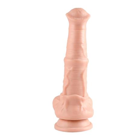 33 cm Et Dokulu Gerçekçi Çift Katmanlı Sünnetsiz Silikon Penis - Horse Power 2 - BDM1582
