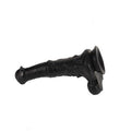 Belden Bağlamalı 33 cm Et Dokulu Gerçekçi Çift Katmanlı Sünnetsiz Silikon Zenci Penis - Horse Power 2 - BDM1582SB