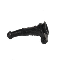 Belden Bağlamalı 33 cm Et Dokulu Gerçekçi Çift Katmanlı Sünnetsiz Silikon Zenci Penis - Horse Power 2 - BDM1582SB
