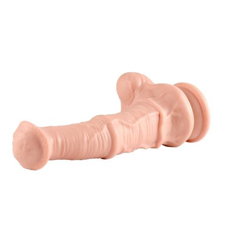 33 cm Et Dokulu Gerçekçi Çift Katmanlı Sünnetsiz Silikon Penis - Horse Power 2 - BDM1582
