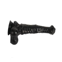 Belden Bağlamalı 33 cm Et Dokulu Gerçekçi Çift Katmanlı Sünnetsiz Silikon Zenci Penis - Horse Power 2 - BDM1582SB