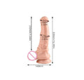 33 cm Et Dokulu Gerçekçi Çift Katmanlı Sünnetsiz Silikon Penis - Horse Power 2 - BDM1582