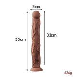 35 cm Belden Bağlamalı Gerçekçi Uzun & Kalın Dildo Penis - BDM1141B