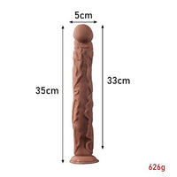 %15 İndirimli - 35 cm Belden Bağlamalı Gerçekçi Uzun & Kalın Dildo Penis - CA-BDM1141B
