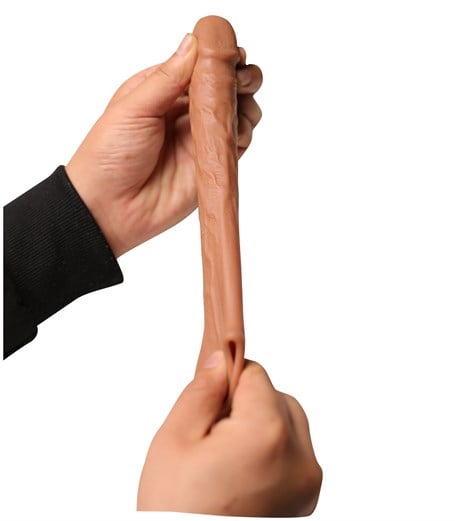 3,5 cm Dolgulu Realistik Penis Kılıfı - BDM110