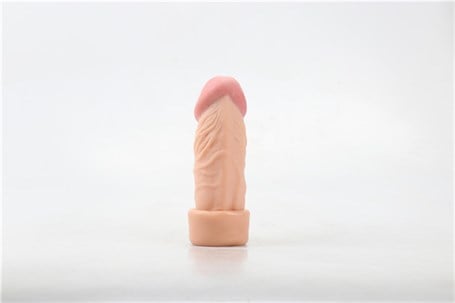 3,5 cm Dolgulu Realistik Penis Kılıfı - BDM112
