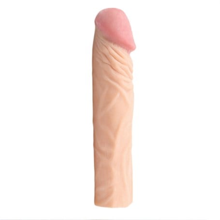 3,5 cm Dolgulu Realistik Penis Kılıfı - BDM112