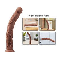 %15 İndirimli - 35 cm Gerçekçi Uzun & Kalın Dildo Penis - CA-BDM1141