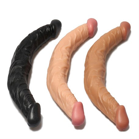 36 cm Çift Taraflı Realistik Dildo Anal Vajinal Penis - PS110