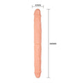 36 cm Çift Taraflı Realistik Dildo Anal Vajinal Penis - BDM0100