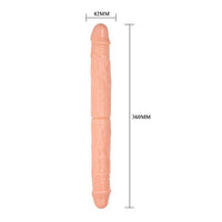 36 cm Çift Taraflı Realistik Dildo Anal Vajinal Penis - BDM0100
