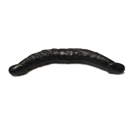 36 cm Çift Taraflı Realistik Zenci Dildo Anal Vajinal Penis - PS110S
