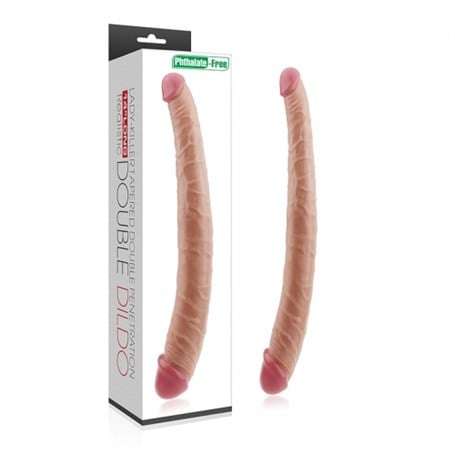 36,5 cm Lovetoy Lady Çift Taraflı Realistik Dildo Anal Vajinal Penis - LV2214