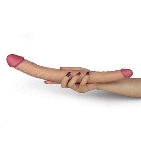 36,5 cm Lovetoy Lady Çift Taraflı Realistik Dildo Anal Vajinal Penis - LV2214