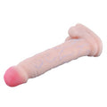 37 cm Gerçekçi Silikon Vantuzlu Damarlı Büyük Penis - BDM8077