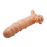 Connor 4 cm Dolgu Uzatmalı Titreşimli Penis Kılıfı Prezervatif Vibratör - BDM1270