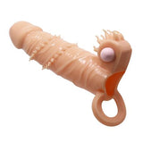 Connor 4 cm Dolgu Uzatmalı Titreşimli Penis Kılıfı Prezervatif Vibratör - BDM1270