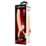 Connor 4 cm Dolgu Uzatmalı Titreşimli Penis Kılıfı Prezervatif Vibratör - BDM1270