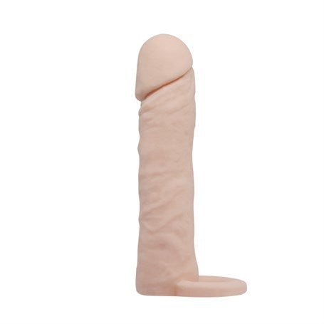 4 cm Dolgulu Realistik Uzatmalı Penis Kılıfı Dildo Ten Rengi Penis - B1215