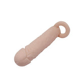 4 cm Dolgulu Realistik Uzatmalı Penis Kılıfı Dildo Ten Rengi Penis - CA-B1215