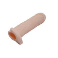 4 cm Dolgulu Realistik Uzatmalı Penis Kılıfı Dildo Ten Rengi Penis - B1215