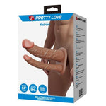 4 cm Uzatmalı Çiftli İçi Boş 17,5 cm Çatal Dildo Penis Kılıfı - Yairon - BDM1430