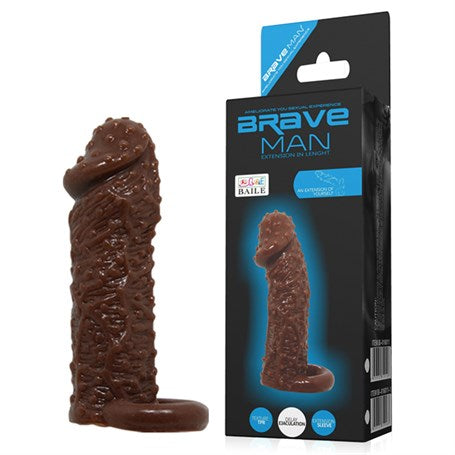 4 cm Uzatmalı Damarlı Penis Kılıfı - BDM1613