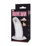 4 cm Uzatmalı Eğik Titreşimli Şeffaf Penis Kılıfı - CA-B1116