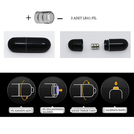 4 cm Uzatmalı Titreşimli Tırtıklı Penis Kılıfı - BDM1610