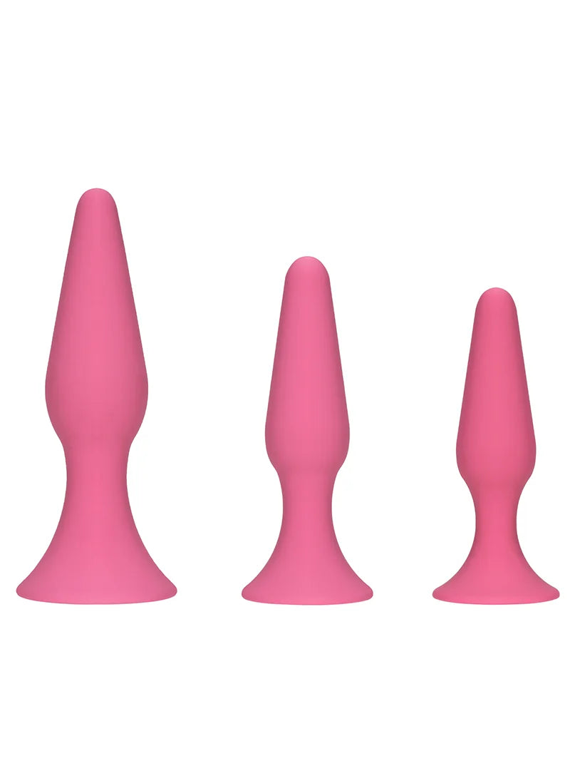NOXXX Funbums 3'lü Anal Plug Seti – Pembe - 401050P