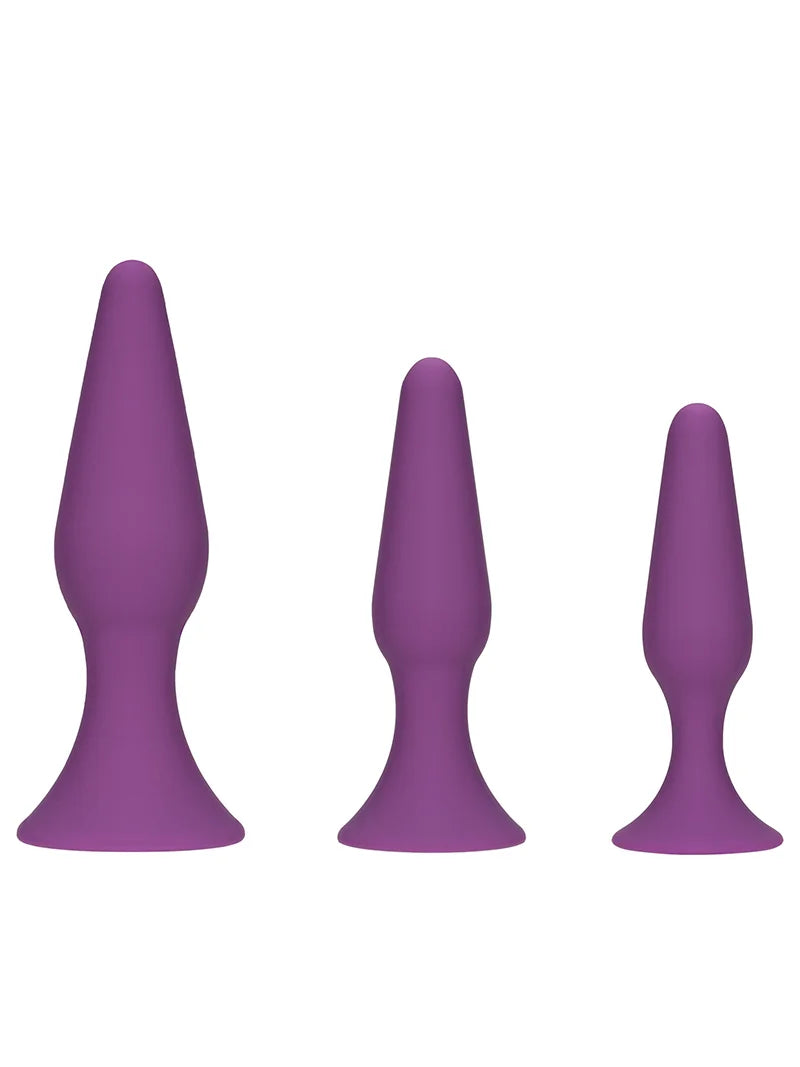 NOXXX Funbums 3'lü Anal Plug Seti – Mor - 401060M