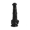 Belden Bağlamalı 43 cm Et Dokulu Gerçekçi Çift Katmanlı Sünnetsiz Silikon Zenci Penis - Horse Power 3 - BDM1583SB