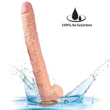 43 cm Realistik Penis Gerçekçi Damarlı Dev Dildo - Hoare - BDM10034