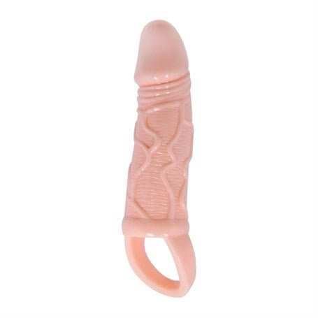 3 cm Dolgulu Penis Kılıfı Uzatmalı Prezervatif Dildo - B1188